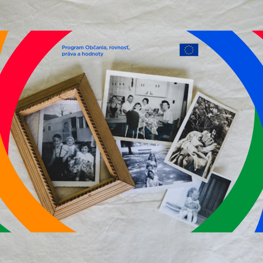 Ilustračný obrázok: 4 pruhy CERV a čiernobiele fotky