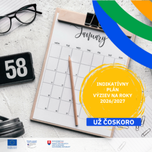 ilustračný obrázok: indikatívny plán výziev na roky 2026 a 2027