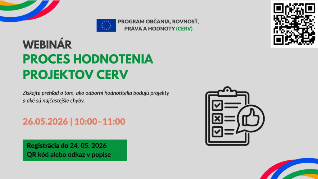 ilustračný obrázok: webinár, pozvánka, hodnotenie žiadostí