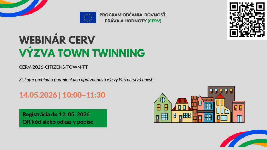 ilustračný obrázok: webinár, pozvánka, Town Twinning