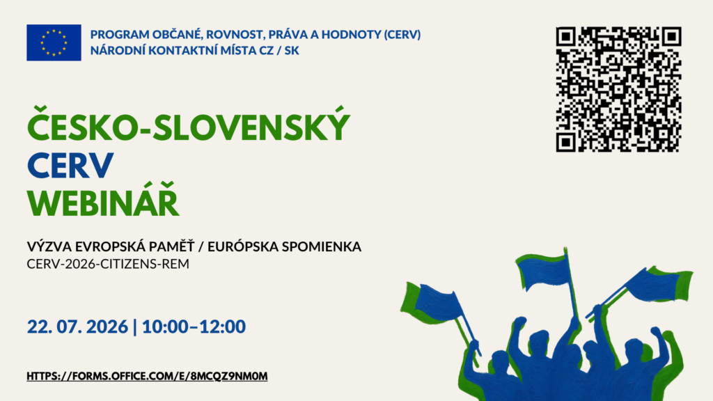 ilustračný obrázok webinár CERV REM 22.7.2026