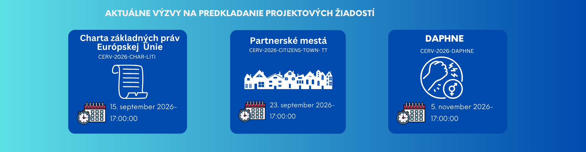 slider aktualne otvorene vyzvy leto/jeseň 2026